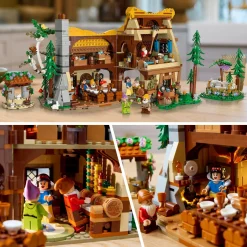 Disney Lego 43242 il cottage di biancaneve e i sette nani, modellino di casa da costruire per adulti, idea regalo lei o lui><noscript><img width=