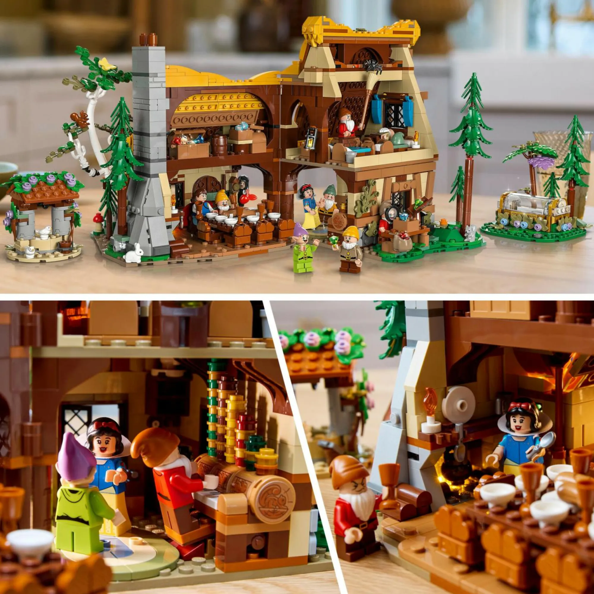 Disney Lego 43242 il cottage di biancaneve e i sette nani, modellino di casa da costruire per adulti, idea regalo lei o lui> Costruzioni Per Adulti|Mattoncini