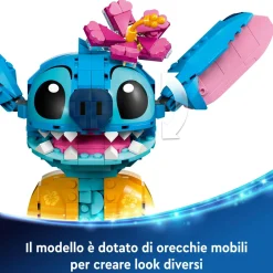 Lego disney 43249 stitch, gioco per bambini 9+, personaggio da costruire con parti mobili, idea regalo divertente dal film><noscript><img width=