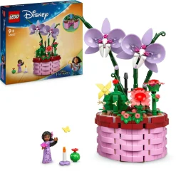 Disney Lego 43237 vaso di fiori di isabela, giochi per bambini 9+ con mini bambolina e cesto apribile, regalo dal film encanto> Costruzioni Per Adulti|Mattoncini