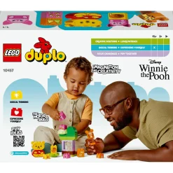 DUPLO Lego | disney 10457 festa di compleanno di winnie the pooh, giochi didattici per bambini, personaggi e casa sull’albero><noscript><img width=