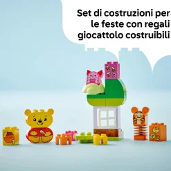 DUPLO Lego | disney 10457 festa di compleanno di winnie the pooh, giochi didattici per bambini, personaggi e casa sull’albero><noscript><img width=