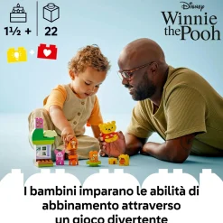 DUPLO Lego | disney 10457 festa di compleanno di winnie the pooh, giochi didattici per bambini, personaggi e casa sull’albero><noscript><img width=