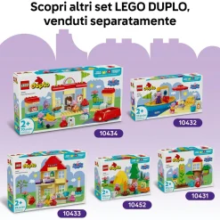 PEPPA PIG Lego duplo 10453 luna park, giochi didattici per la motricità fine per bambine e bambini 2+ con ruota e scivolo><noscript><img width=