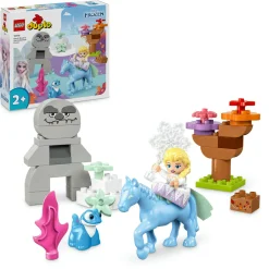Disney Lego duplo 10418 elsa e bruni nella foresta incantata, gioco per bambini 2+ con il cavallo giocattolo nokk di frozen 2> Mattoncini