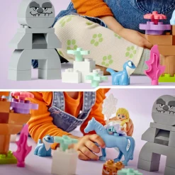 Disney Lego duplo 10418 elsa e bruni nella foresta incantata, gioco per bambini 2+ con il cavallo giocattolo nokk di frozen 2> Mattoncini