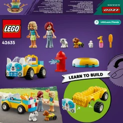 Lego friends 42635 auto per la toelettatura dei cani, macchina giocattolo, 2 personaggi e 2 cuccioli, giochi per bambini 4+><noscript><img width=