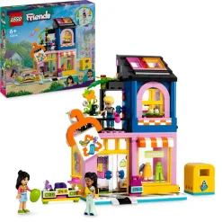Lego friends 42614 boutique vintage, giochi per bambini da 6 anni con negozio giocattolo di moda, 3 mini bamboline e un gatto> Mattoncini