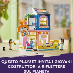 Lego friends 42614 boutique vintage, giochi per bambini da 6 anni con negozio giocattolo di moda, 3 mini bamboline e un gatto><noscript><img width=