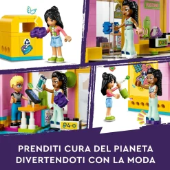 Lego friends 42614 boutique vintage, giochi per bambini da 6 anni con negozio giocattolo di moda, 3 mini bamboline e un gatto><noscript><img width=