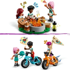 Lego friends 42624 cabine relax al campo avventure, giochi educativi per bambini 7+ anni, campeggio giocattolo da costruire> Mattoncini