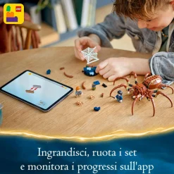 Lego harry potter 76434 aragog nella foresta proibita, ragno giocattolo con parti snodabili, giochi di magia per bambini 7+> Mattoncini