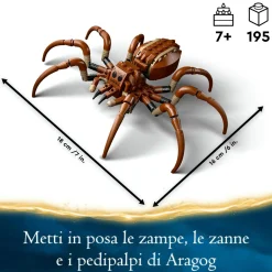 Lego harry potter 76434 aragog nella foresta proibita, ragno giocattolo con parti snodabili, giochi di magia per bambini 7+><noscript><img width=
