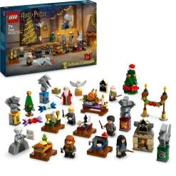 Lego harry potter 76438 calendario dell’avvento 2024, giocattolo di natale con 7 minifigure e 16 mini costruzioni per bambini 7+> Mattoncini