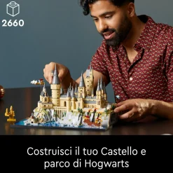 LEGO® Harry Potter™ Lego harry potter 76419 castello e parco di hogwarts, grande set con torre dell’astronomia, sala grande e camera dei segreti><noscript><img width=
