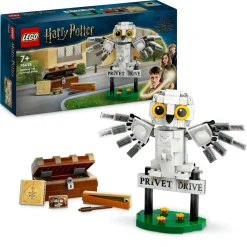 Lego harry potter 76425 edvige al numero 4 di privet drive, gioco per bambini 7+, modellino da costruire di civetta delle nevi> Mattoncini