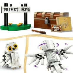 Lego harry potter 76425 edvige al numero 4 di privet drive, gioco per bambini 7+, modellino da costruire di civetta delle nevi> Mattoncini