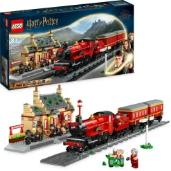 Lego harry potter 76423 espresso per hogwarts e stazione di hogsmeade con treno giocattolo, binari, biglietteria, 8 minifigure> Costruzioni Per Adulti|Mattoncini