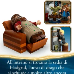 Lego harry potter 76428 la capanna di hagrid: una visita inattesa, giochi per bambini 8+ anni, casa giocattolo con 7 personaggi> Costruzioni Per Adulti|Mattoncini