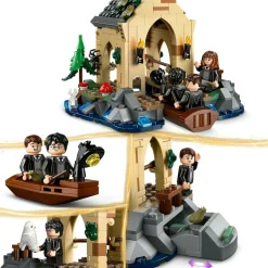 Lego harry potter 76426 la rimessa per le barche del castello di hogwarts, gioco per bambini di 8+ anni con 5 minifigure> Costruzioni Per Adulti|Mattoncini