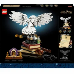 Lego harry potter icone di hogwarts – edizione del collezionista, set da collezione con edvige e 3 minifigure d’oro, 76391><noscript><img width=
