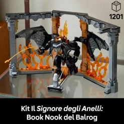 Lego icons – 10367 – book nook balrog il signore degli anelli> Costruzioni Per Adulti|Mattoncini