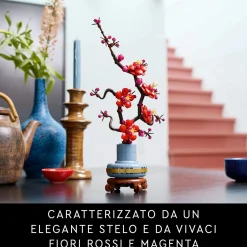 Lego icons 10369 albicocco giapponese, fiore finto artificiale da costruire per adulti, idea regalo per donna, uomo, lei o lui> Costruzioni Per Adulti|Mattoncini