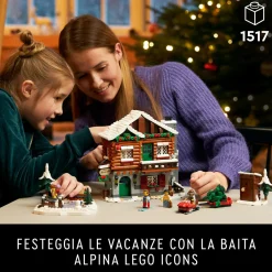Lego icons 10325 baita alpina, modellino di casa con minifigure, modellismo da costruire per adulti, regalo per donna e uomo><noscript><img width=