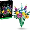 Lego icons 10313 bouquet fiori selvatici finti con papaveri e lavanda artificiali, idea regalo adulti, botanical collection> Costruzioni Per Adulti|Mattoncini