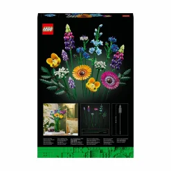 Lego icons 10313 bouquet fiori selvatici finti con papaveri e lavanda artificiali, idea regalo adulti, botanical collection><noscript><img width=