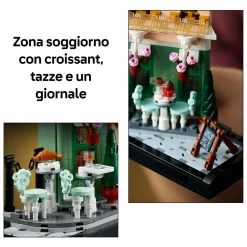 LEGO ICONS 10362 café francese – kit modellismo fai da te per adulti da collezione, idea regalo creativa per donna o uomo><noscript><img width=
