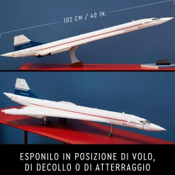 Lego icons 10318 concorde kit modellismo da costruire per adulti, iconico modellino di aereo passeggeri, regalo uomo o donna> Costruzioni Per Adulti|Mattoncini