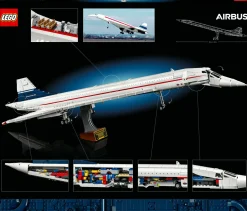 Lego icons 10318 concorde kit modellismo da costruire per adulti, iconico modellino di aereo passeggeri, regalo uomo o donna><noscript><img width=