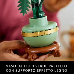 Lego icons 10368 crisantemo, fiore finto da costruire per adulti, regalo creativo di compleanno per donna, uomo, lei o lui> Costruzioni Per Adulti|Mattoncini