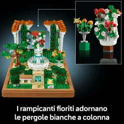 LEGO ICONS 10359 il giardino della fontana, modellino da costruire per adulti da collezione, idea regalo per donna o uomo><noscript><img width=