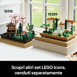LEGO ICONS 10359 il giardino della fontana, modellino da costruire per adulti da collezione, idea regalo per donna o uomo><noscript><img width=