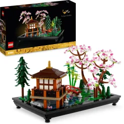 Lego icons 10315 il giardino tranquillo, kit giardino botanico zen per adulti con fiori di loto, regalo per donna e uomo> Costruzioni Per Adulti|Mattoncini