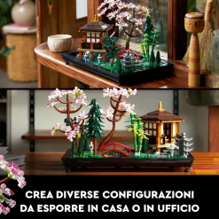 Lego icons 10315 il giardino tranquillo, kit giardino botanico zen per adulti con fiori di loto, regalo per donna e uomo><noscript><img width=