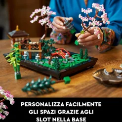 Lego icons 10315 il giardino tranquillo, kit giardino botanico zen per adulti con fiori di loto, regalo per donna e uomo><noscript><img width=