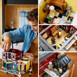 Lego icons 10312 jazz club, set con 5 sezioni, palco e minifigure della band, collezione modular building per adulti 2023><noscript><img width=