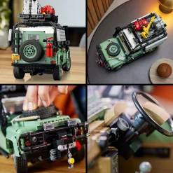 Lego icons 10317 land rover classic defender 90, modellismo per adulti, modellino di auto off-road 4×4, regalo da collezione><noscript><img width=