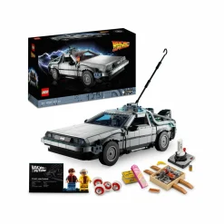 Lego icons 10300 macchina del tempo ritorno al futuro, set modellino delorean da costruire, minifigure di doc e marty mcfly> Costruzioni Per Adulti|Mattoncini