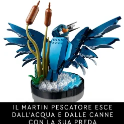 Lego icons 10331 martin pescatore, kit di modellismo per adulti, idea regalo per arredamento casa o ufficio, hobby creativo> Costruzioni Per Adulti|Mattoncini