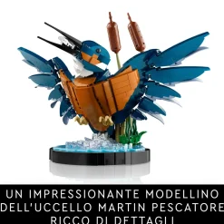 Lego icons 10331 martin pescatore, kit di modellismo per adulti, idea regalo per arredamento casa o ufficio, hobby creativo><noscript><img width=