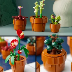 Lego icons 10329 piantine, collezione botanica con fiori artificiali, decorazione casa, idea regalo di compleanno donna o uomo><noscript><img width=