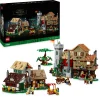 Lego icons 10332 piazza della città medievale, kit modellismo per adulti da costruire con 8 minifigure, regalo per lui o lei> Costruzioni Per Adulti|Mattoncini