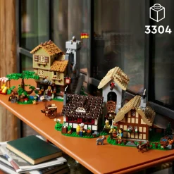 Lego icons 10332 piazza della città medievale, kit modellismo per adulti da costruire con 8 minifigure, regalo per lui o lei><noscript><img width=