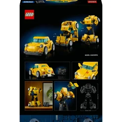 Lego icons 10338 transformers bumblebee action figure da collezione per adulti convertibile in veicolo, regalo per lui o lei><noscript><img width=