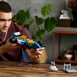 LEGO ICONS 10353 williams racing fw14b e nigel mansell, modello di auto f1 con minifigure, regalo per adulti, uomo o donna><noscript><img width=