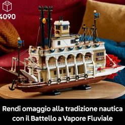 LEGO IDEAS Lego® ideas – 21356  – battello a vapore fluviale> Mattoncini